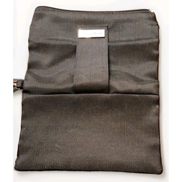 VIKTOR & ROLF KLM Inflight Zippered Folding Pouch Wristlet Black Never Used - Picture 7 of 12
